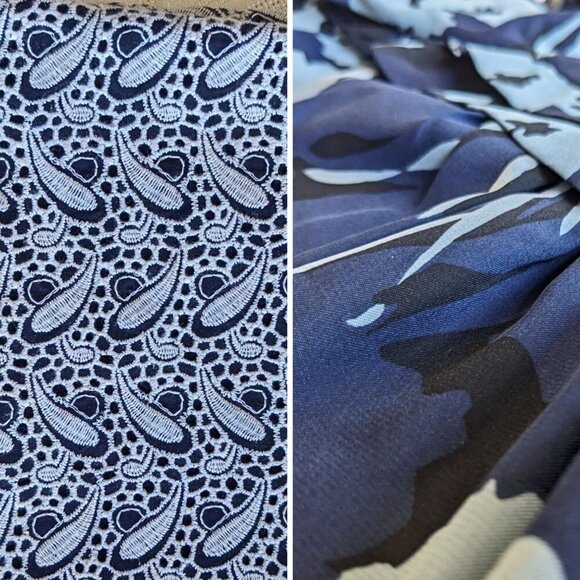 J.CREW & BANANA REPUBLIC Deep Blue Preppy Spring Short Sleeve Tops Set Size XS - Picture 2 of 5